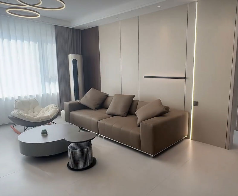 大慶欣悅里122m2現(xiàn)代簡(jiǎn)約風(fēng)整裝修實(shí)景拍攝