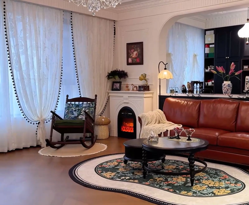 大慶世紀峯匯法式中古風(fēng)裝修實景