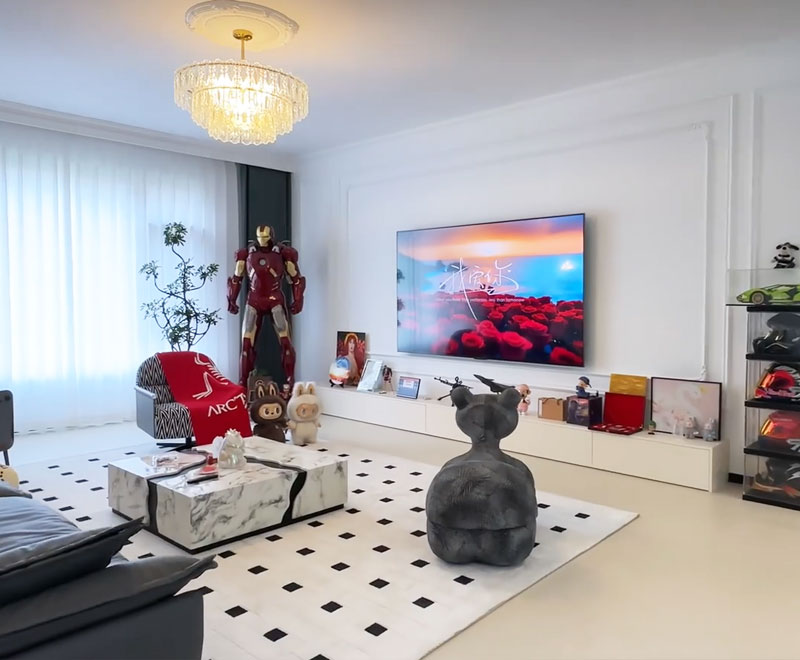 大慶玖璽首府143平現(xiàn)代風(fēng)整裝修實景