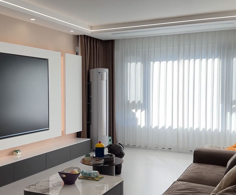 春風十里意式極簡140平裝修實景拍攝