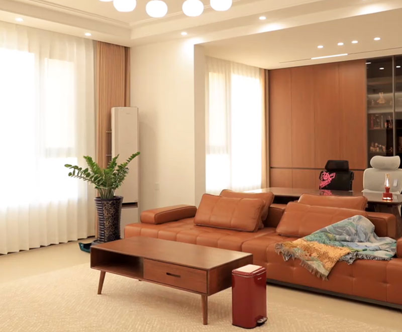 大慶世紀峯匯165平中古風(fēng)整裝修實景